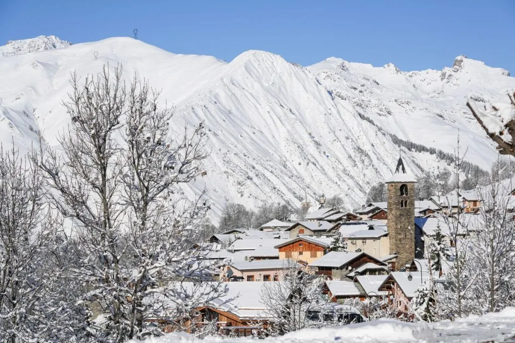Saint Martin De Belleville in the snow