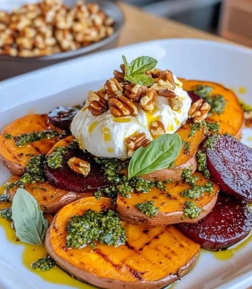 a butternut squash carpaccio made by professional chef