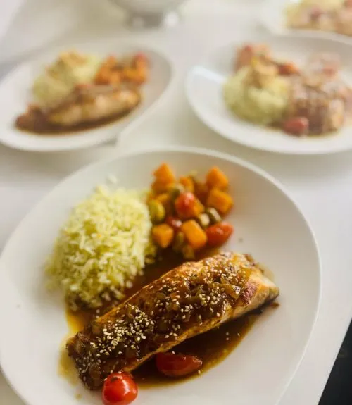 a dish created by a private chef